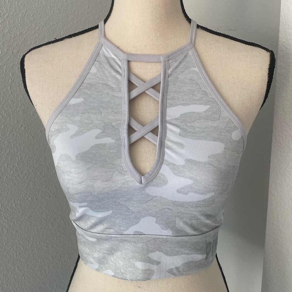 Victorias Secret PINK High Neck Cage Style Sports Bra